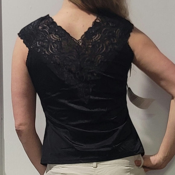 Womans Reversible Vanity Fair Sleeveless Top Size M - Picture 2 of 7